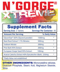 Hi-Tech N'Gorge Xtreme Pump Powder 40 Servings Supplement Facts - GlycerSize® 1500mg | Svpplements