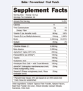 Bucked Up Babe Pre-Workout Powder 30 Servings Supplement Facts - Citrulline Malate 6000mg | Svpplements