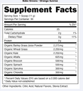 Bucked Up Babe Organic Greens Powder 30 Servings Supplement Facts - Barley Grass 2275mg | Svpplements
