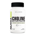 NutraBio Choline Bitartrate Supplement Powder 45 Servings - Choline 550mg | Svpplements