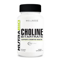 NutraBio | Choline Bitar | 45 Servings