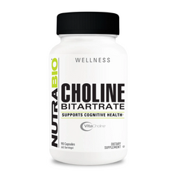 NutraBio Choline Bitartrate Supplement Powder 45 Servings - Choline 550mg | Svpplements