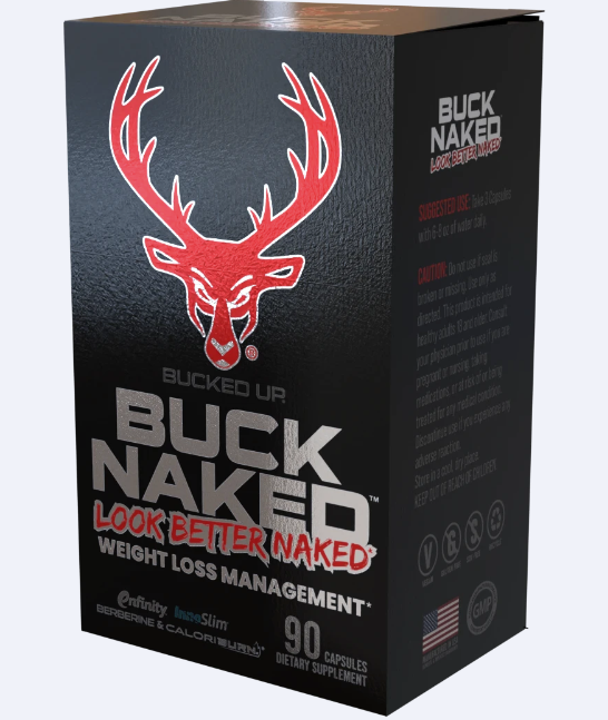 Bucked Up Buck Naked Fat Burner Capsules 30 Servings - Acetyl L-Carnitine HCl 1000mg | Svpplements