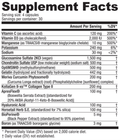 NutraBio Extreme Joint Care Joint Support Capsules 30 Servings Supplement Facts - Glucosamine Sulfate 2KCl | Svpplements