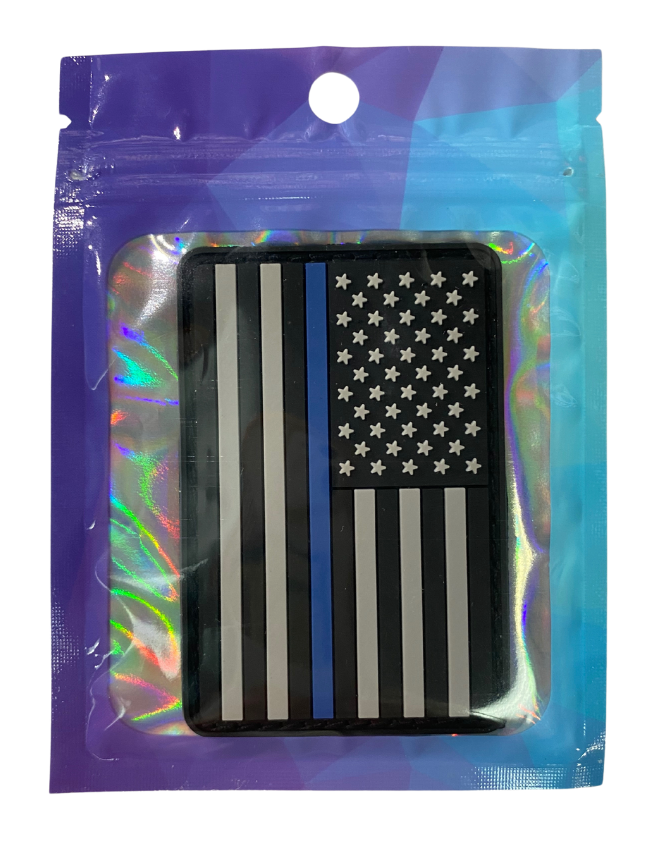 Nutrastop Back the Blue Flag Patch Accessory 1 Count - Blue stripe flag-inspired design | Svpplements