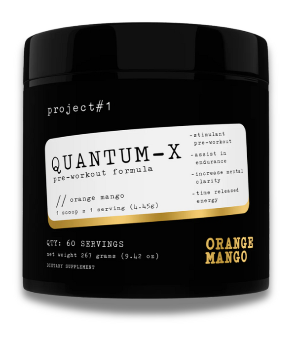 Project 1 Quantum X Pre-Workout Powder 60 Servings - Caffeine Anhydrous 200mg | Svpplements