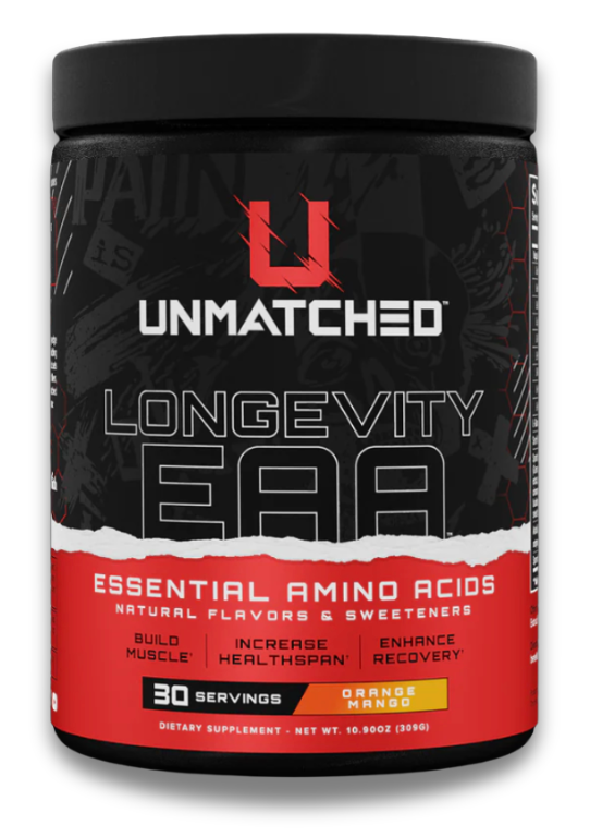 Unmatched Longevity EAA Amino Powder 30 Servings - L-Leucine 1750mg | Svpplements