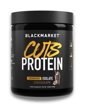 BlackMarket Cuts Protein Whey Protein Isolate Powder 15 Servings - Whey Protein Isolate 25g protein | Svpplements