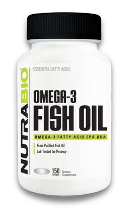 NutraBio Omega-3 Fish Oil Softgels 250 Servings - Fish Oil, Purified 2000 mg | Svpplements