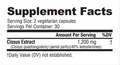 NutraBio Cissus Quadrangularis Joint Support Supplement 30 Servings Supplement Facts - Cissus quadrangularis | Svpplements