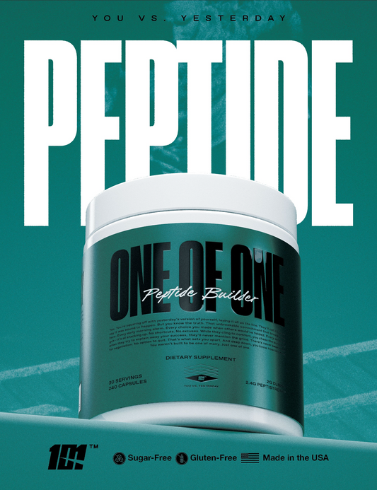 One of One Peptide Builder Recovery Powder 30 Servings Supplement Facts - PeptiStrong® 2.4g | Svpplements
