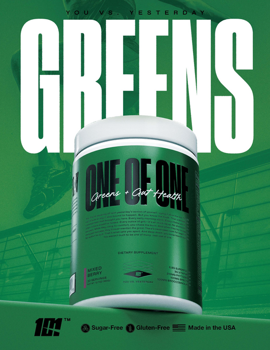 One of One Greens Gut Health Greens Powder 30 Servings Supplement Facts - Isomalto-oligosaccharide | Svpplements