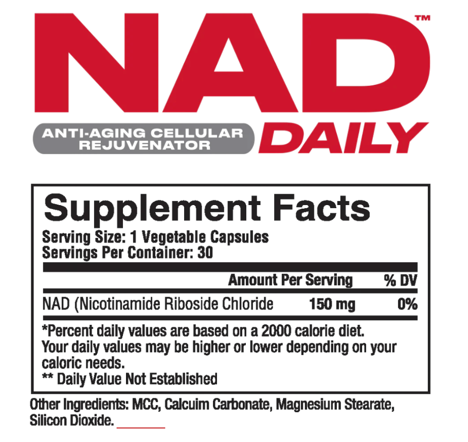 Metabolic Nutrition | NAD Daily | 30 servings