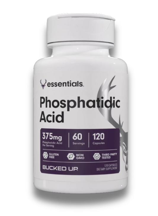 Bucked Up Phosphatidic Acid Strength Support Capsules 60 Servings - Mediator® 50P 750mg | Svpplements