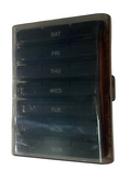 Weekend Pill Case Organizer Accessory 2 Compartments N/A Servings Supplement Facts - Saturday-Sunday weekend | Svpplements