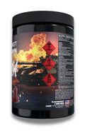 BlackMarket Labs BlackMarket x Anabolic Warfare | Scorch (20 servings) - Side View | Svpplements