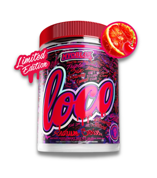 MyoBlox Loco Pre-Workout Powder 20 Servings Supplement Facts - TRILLINE™ 10,000mg | Svpplements