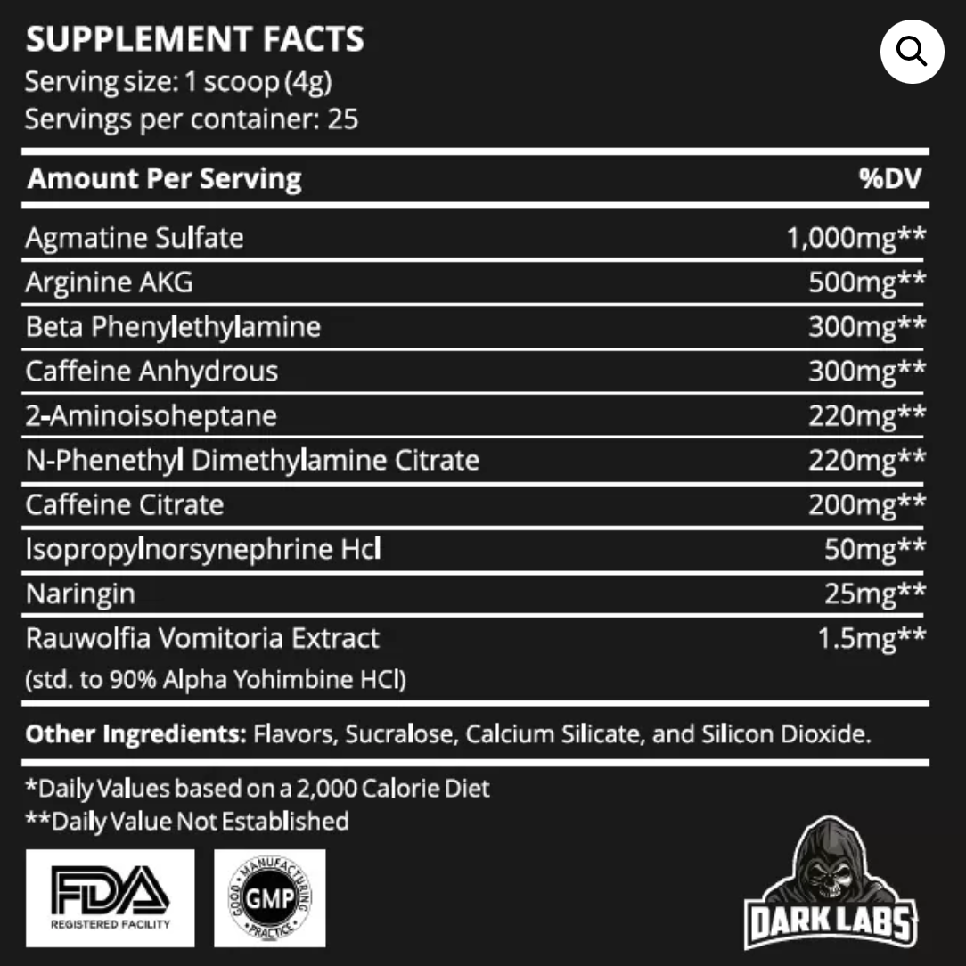 Dark Labs | Flame V3 Preworkout | (25 servings)
