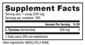 NutraBio L-Tyrosine Powder Amino Acid Supplement 300 Servings Supplement Facts - L-Tyrosine 500mg | Svpplements