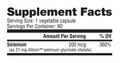 NutraBio Selenium Chelate Capsules 90 Servings Supplement Facts - Selenium 200mcg | Svpplements