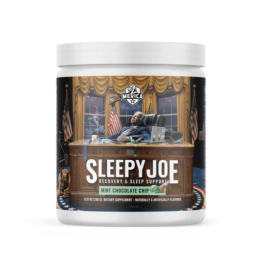 Merica Labz Sleepy Joe Sleep Supplement Powder 20 Servings - L-Glycine 3000mg | Svpplements