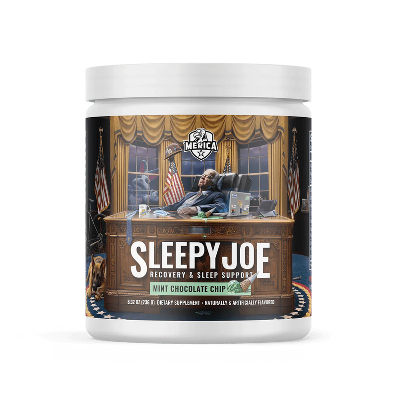 Merica Labz Sleepy Joe Sleep Supplement Powder 20 Servings - L-Glycine 3000mg | Svpplements