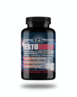 EPG Testoshred Hormone Support Capsules 30 Servings - D-Aspartic Acid 2000mg | Svpplements