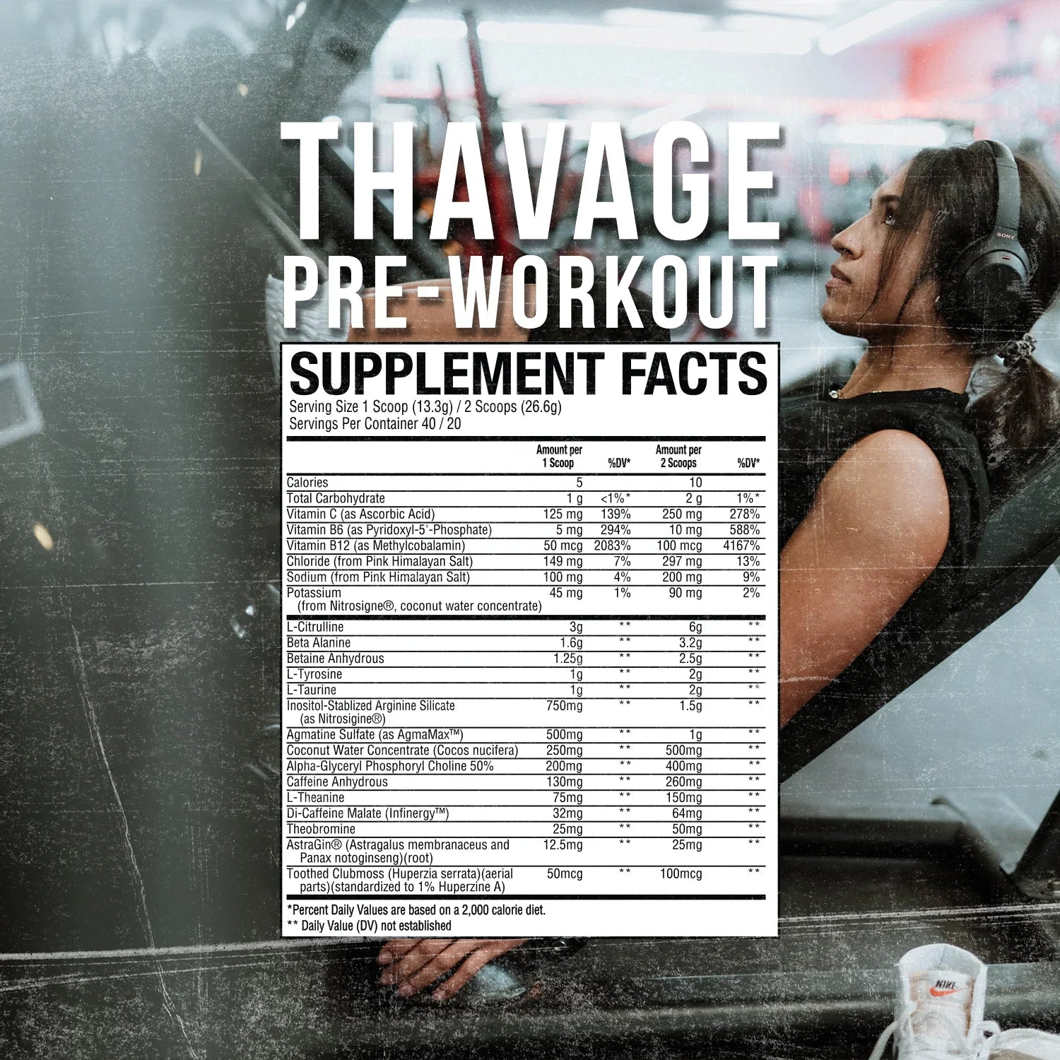 Raw Nutrition X CBUM | Bum Thavage | Pre-Workout | 40 Serving