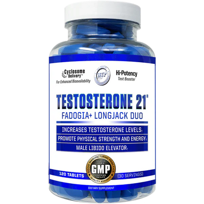 Hi-Tech Testosterone 21 Testosterone Booster Capsules 30 Servings - TK100® Tongkat Ali 100:1 Extract 400mg | Svpplements