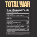 Redcon1 Total War Pre-Workout Powder 30 Servings Supplement Facts - Citrulline Malate 6g | Svpplements