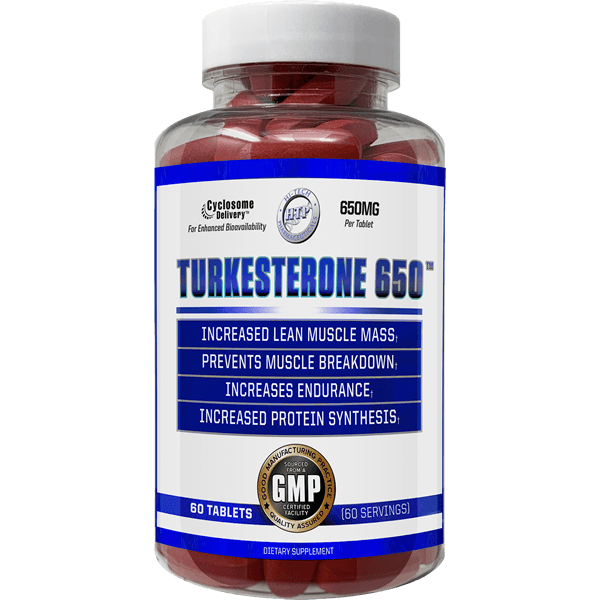 Hi-Tech Pharmaceuticals Turkesterone 650 Hormone Support Capsules 60 Servings | Svpplements