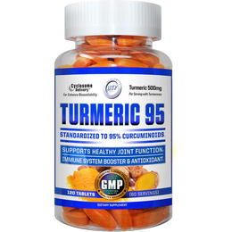 Hi-Tech Turmeric 95 Curcumin Supplement Capsules 60 Servings - Turmeric 95% Extract (Root) 500mg | Svpplements