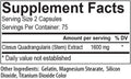USP Labs Super Cissus Joint Support Capsules 75 Servings Supplement Facts - Cissus Quadrangularis Extract | Svpplements