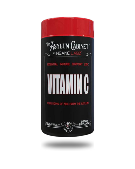Insane Labz Vitamin C Zinc Supplement Capsules 60 Servings - Vitamin C 1,000mg | Svpplements