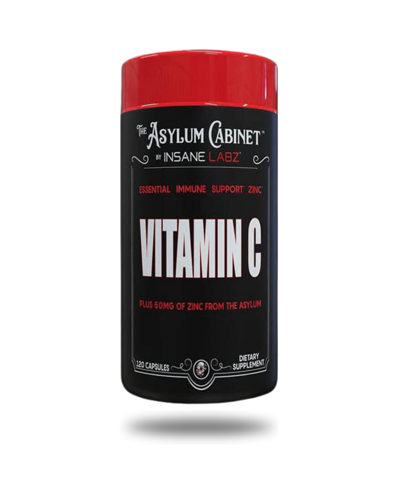 Insane Labz Vitamin C Zinc Supplement Capsules 60 Servings - Vitamin C 1,000mg | Svpplements