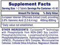 Hi-Tech ValerianRX Sleep Supplement Capsules 45-90 Servings Supplement Facts - European Valerian Officinalis | Svpplements