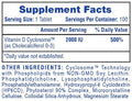 Hi-Tech Vitamin D3 Cyclosome Supplement 100 Servings Supplement Facts - Vitamin D Cyclosome™ 2000 IU | Svpplements