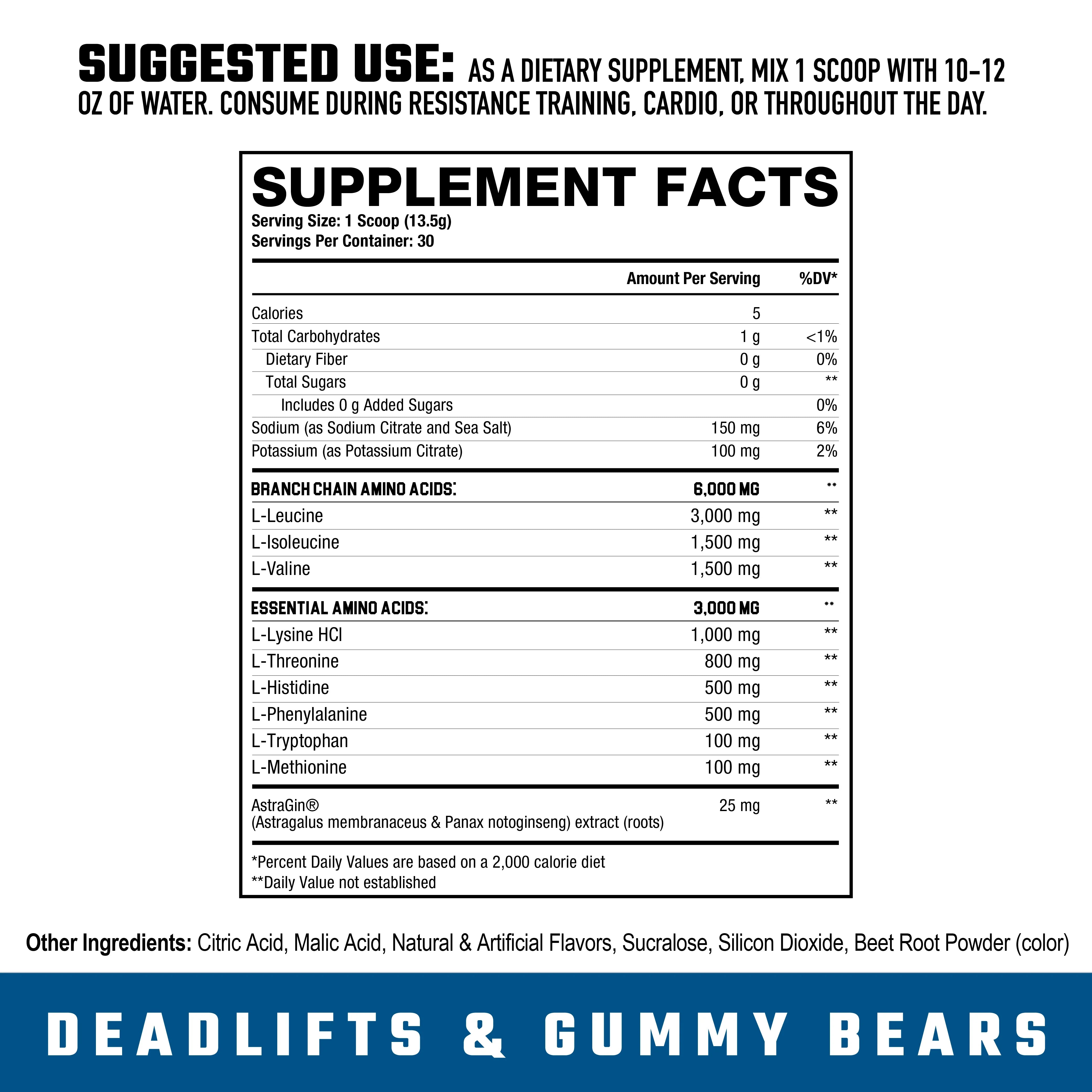 Axe & Sledge | The Grind V3 | EAAs + BCAAs + Hydration