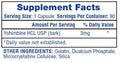 Hi-Tech Pharmaceuticals Dietary Supplement - Supplement Facts | Svpplements