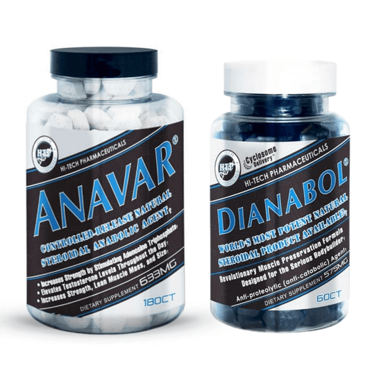 Hi-Tech Muscle Support Stack 60 Servings - Includes Anavar and Dianabol bottles | Svpplements