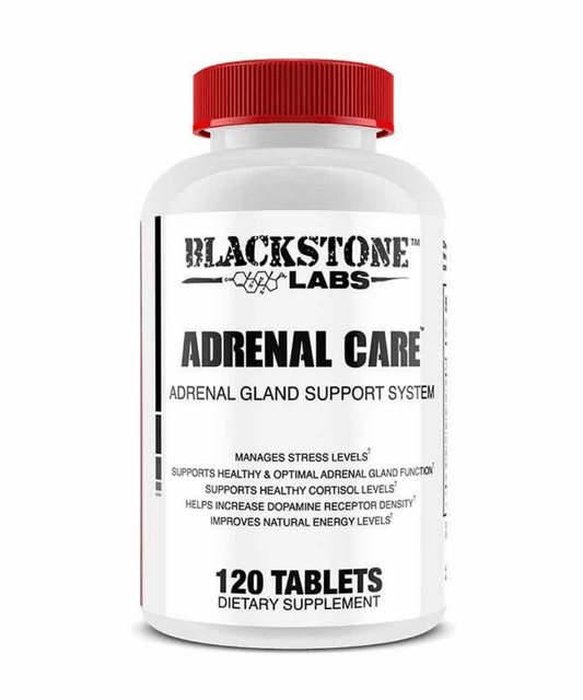 Blackstone Labs Adrenal Care Hormone Support Capsules 60 Servings - Zinc 30mg | Svpplements