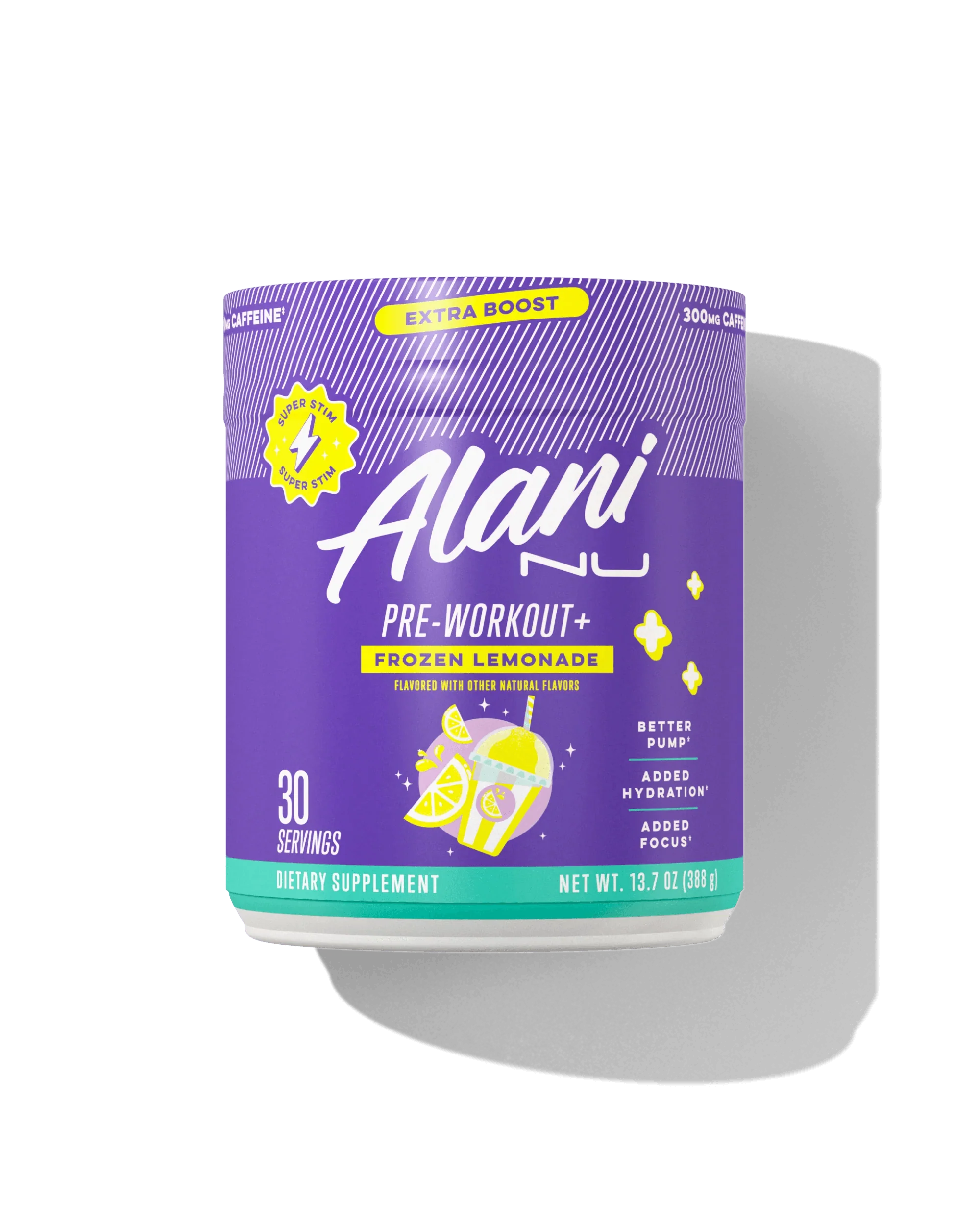 alani nu preworkout frozen lemonade container