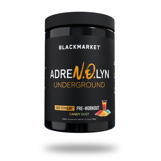 BlackMarket Adren-O-Lyn Underground Pre-Workout Powder 25 Servings - Citrulline Malate 7,000mg | Svpplements