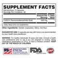 Apollon TUDCA Liver Support Capsules 30 Servings Supplement Facts - TUDCA 500mg | Svpplements