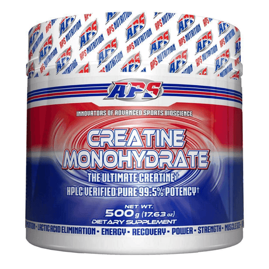 APS Nutrition Creatine Monohydrate Powder 500g 100 Servings - Creatine Monohydrate 5g | Svpplements