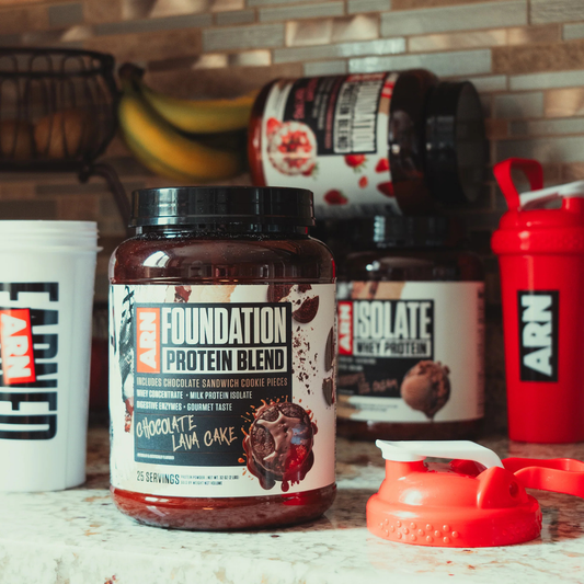 ARN Foundation Protein Blend Protein Powder 25 Servings Supplement Facts - Cold-Processed Undenatured Whey | Svpplements