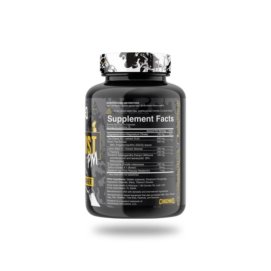 Condemned Arysnist PM Sleep & Recovery Supplement Powder 30 Servings Supplement Facts - Rutaecarpine 100mg | Svpplements
