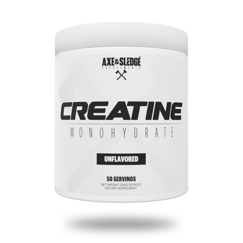 Axe & Sledge Creatine Monohydrate Powder 50 Servings - Creatine Monohydrate 5g | Svpplements