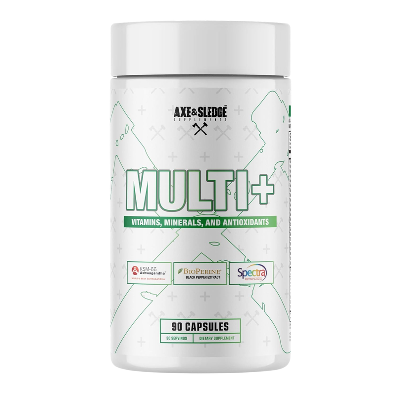 Axe & Sledge Multivitamin Mineral Antioxidant Formula 30 Servings - Vitamin D3 50mcg | Svpplements