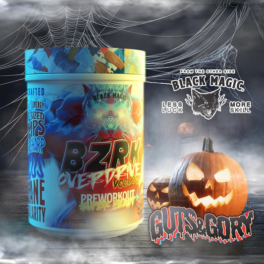 Black Magic BZRK Overdrive Voodoo Edition Pre-Workout Powder 40 Servings Supplement Facts - L-Citrulline | Svpplements